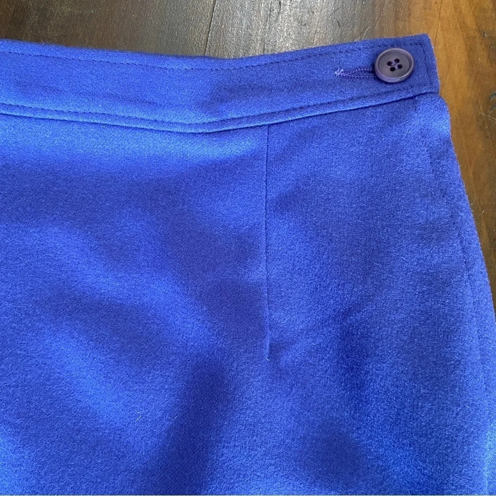 Vintage Pendleton 100% Virgin Wool Skirt Blue Size 14 Made in the USA - Picture 4 of 6
